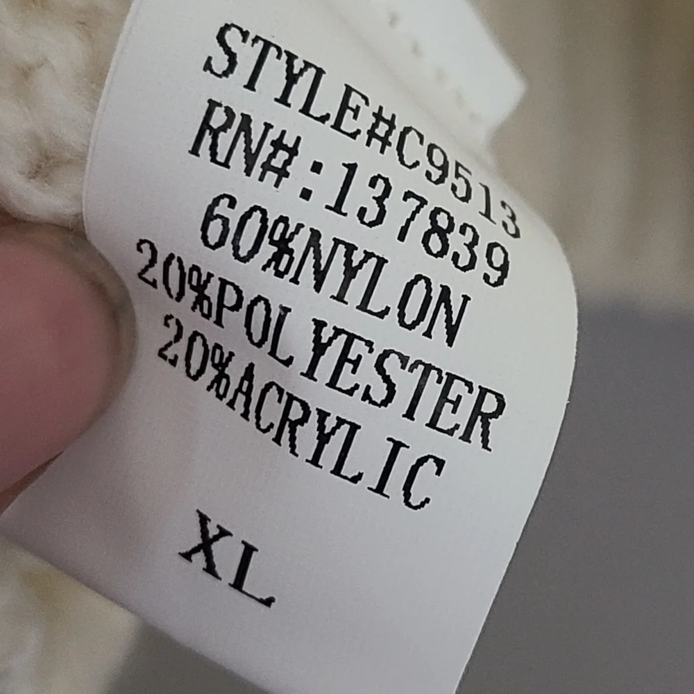 Modcloth Just My Stripe Pullover Crewneck Ivory Bishop Sleeve Ribbed Sweater XL